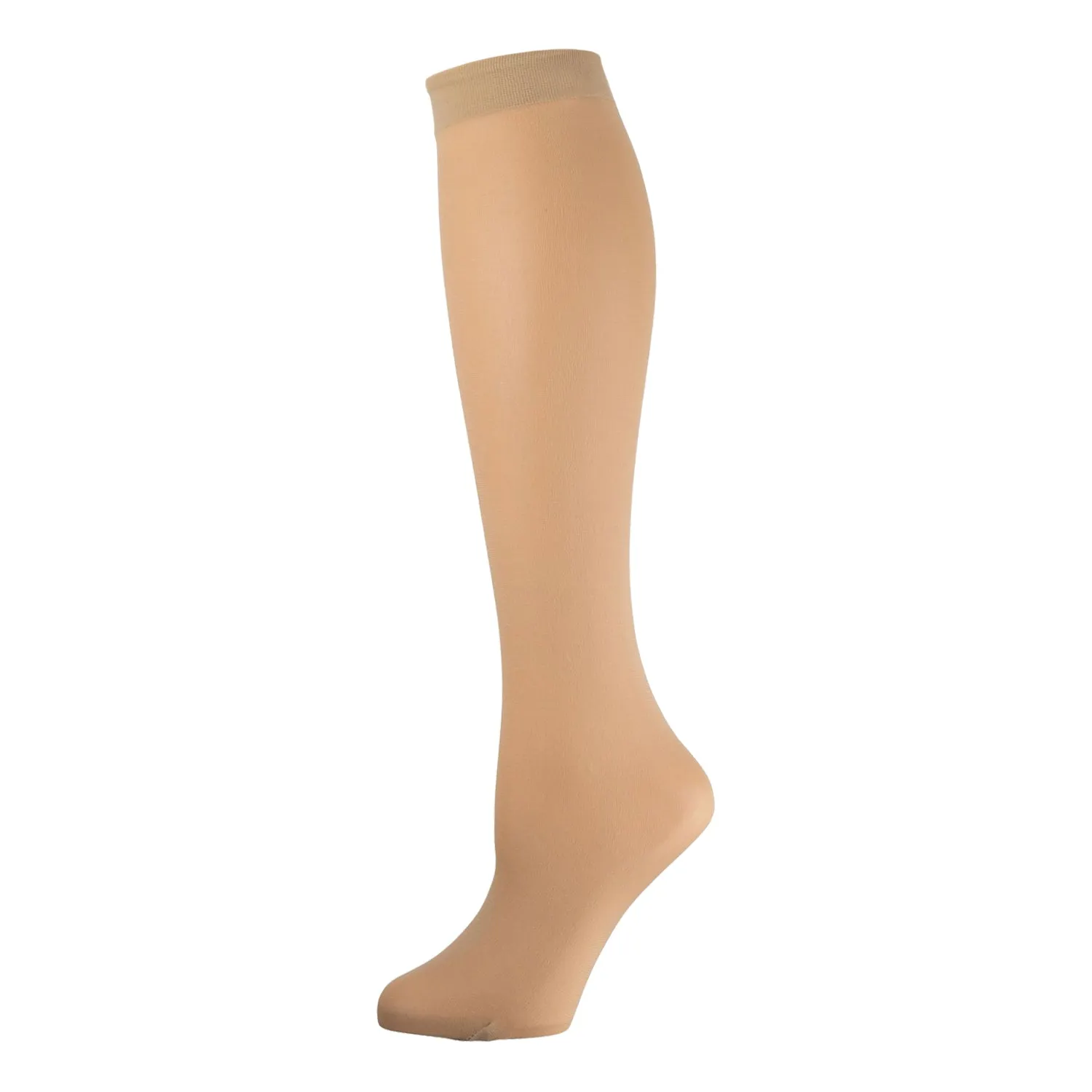 12 Pairs of Womens Opaque Stretchy Spandex Knee High Trouser Socks, Size 9-11