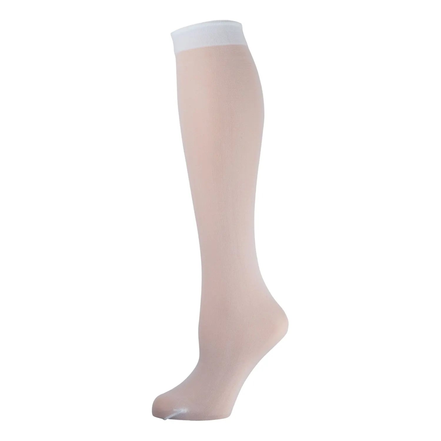 12 Pairs of Womens Opaque Stretchy Spandex Knee High Trouser Socks, Size 9-11