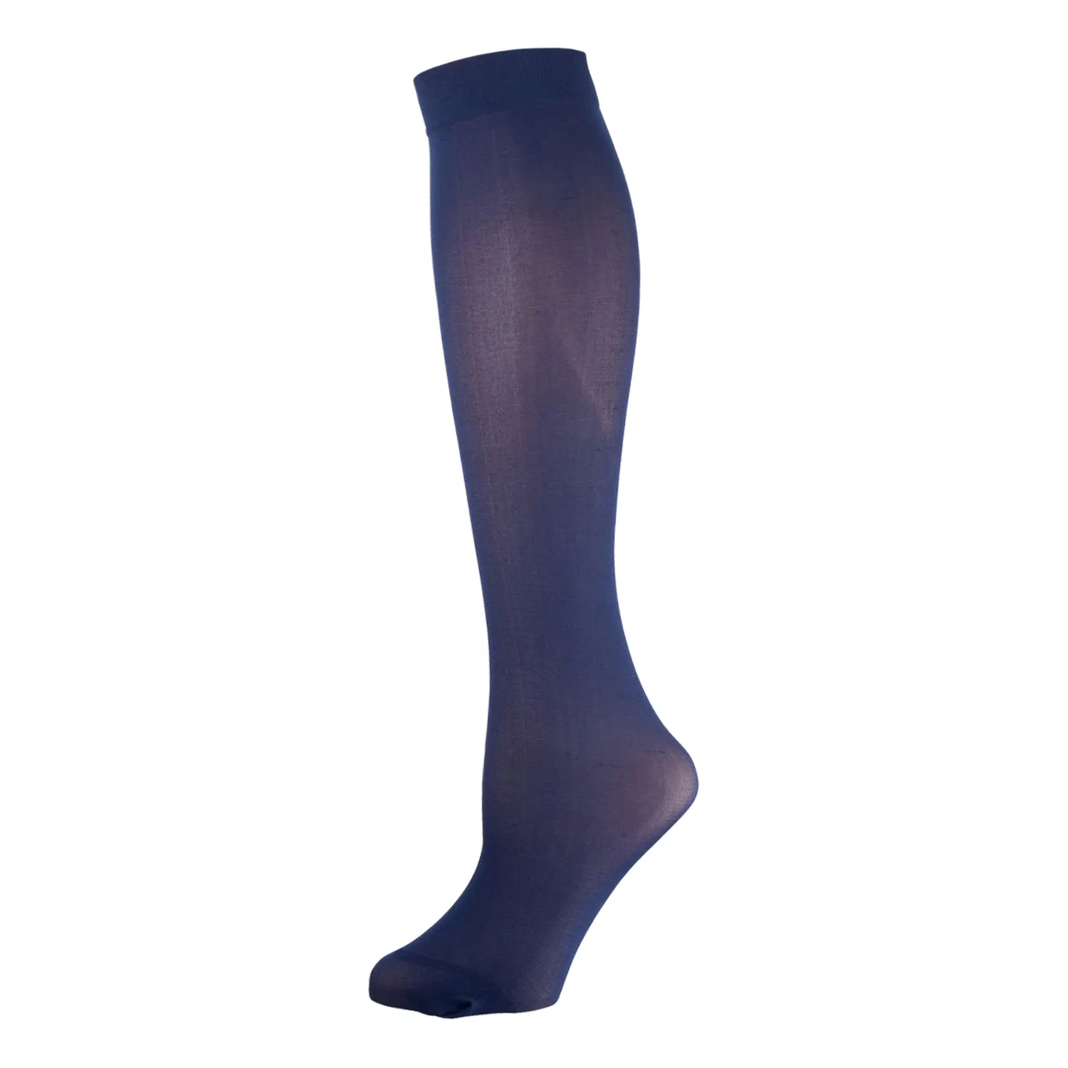 12 Pairs of Womens Opaque Stretchy Spandex Knee High Trouser Socks, Size 9-11