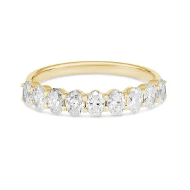 18ct Yellow Gold Oval Lab Grown Diamond Ring