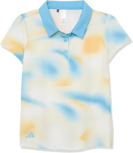 adidas Girls' Allover Print Polo Shirt