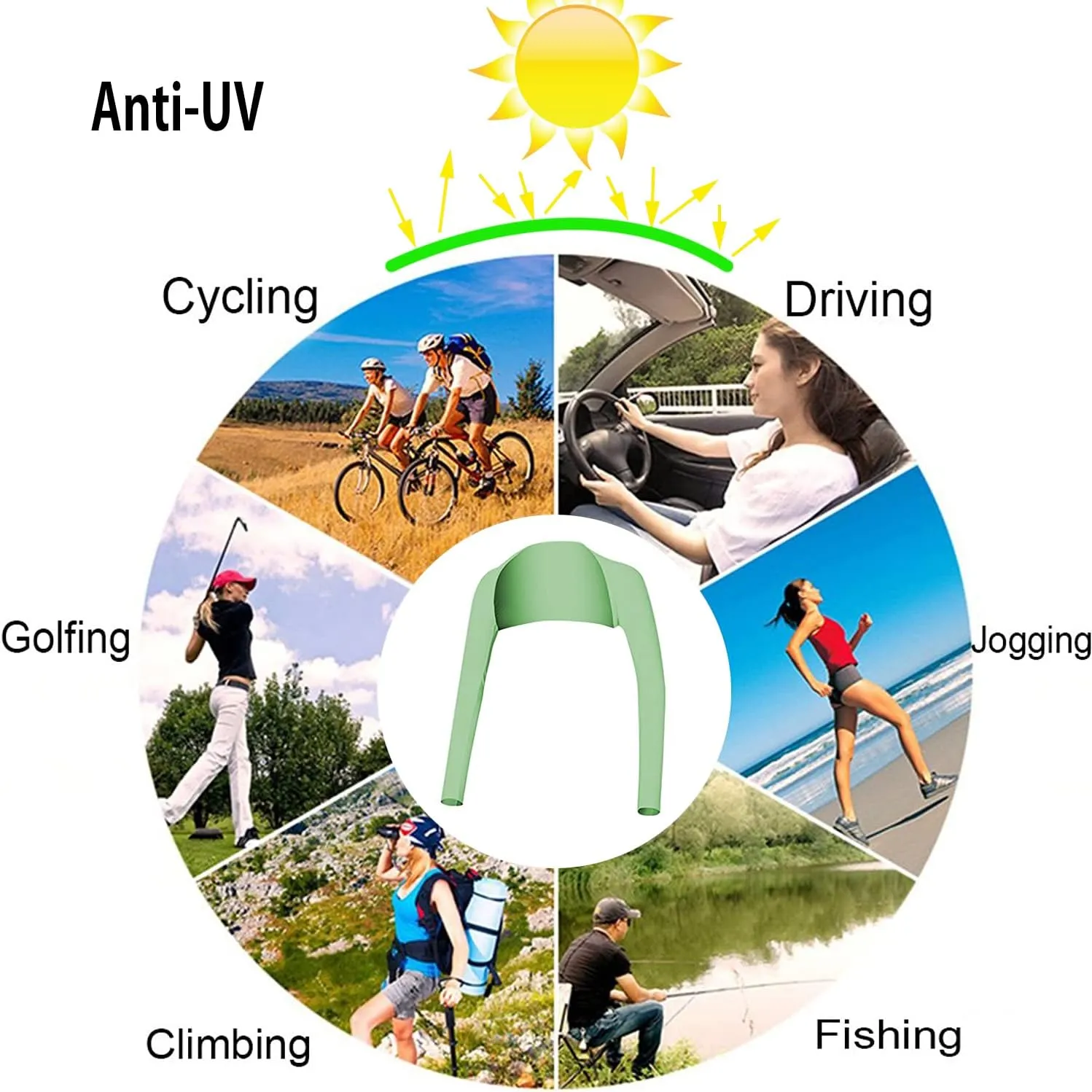 Advanced Cooling Shawl Arm Sleeve Sun Protection Comfortable & Breathable for Women Men