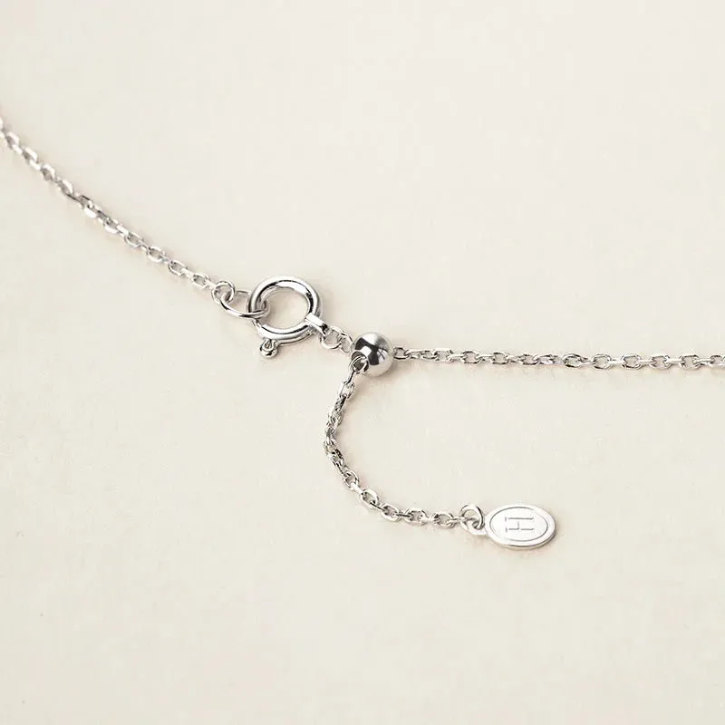 Akoya Pearl Necklace 18K White Gold Diamond Necklace