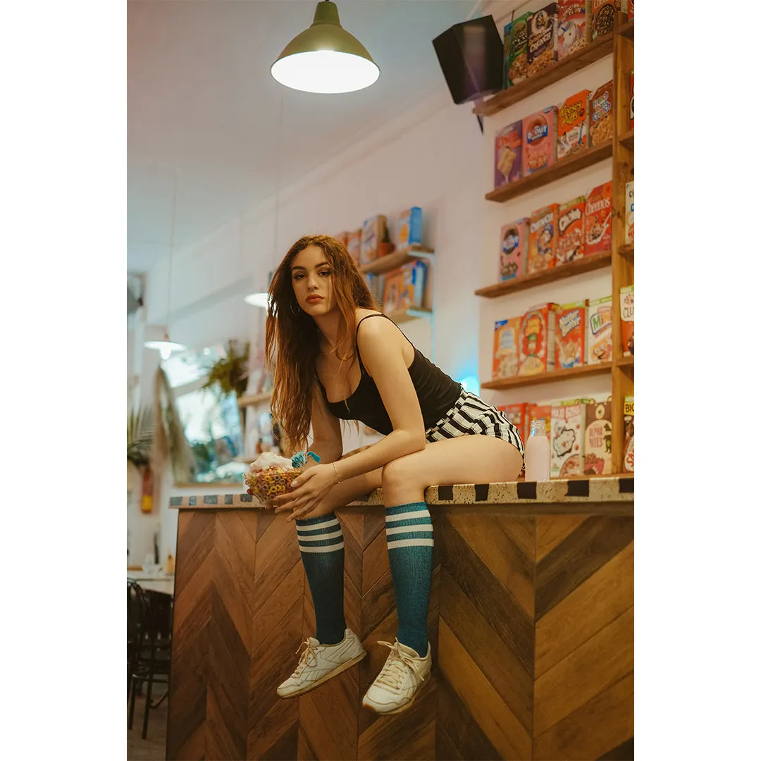 American Socks - Turquoise Noise Knee High