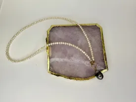 April Martin Organic Pearl Necklace with Tahitian Pearl