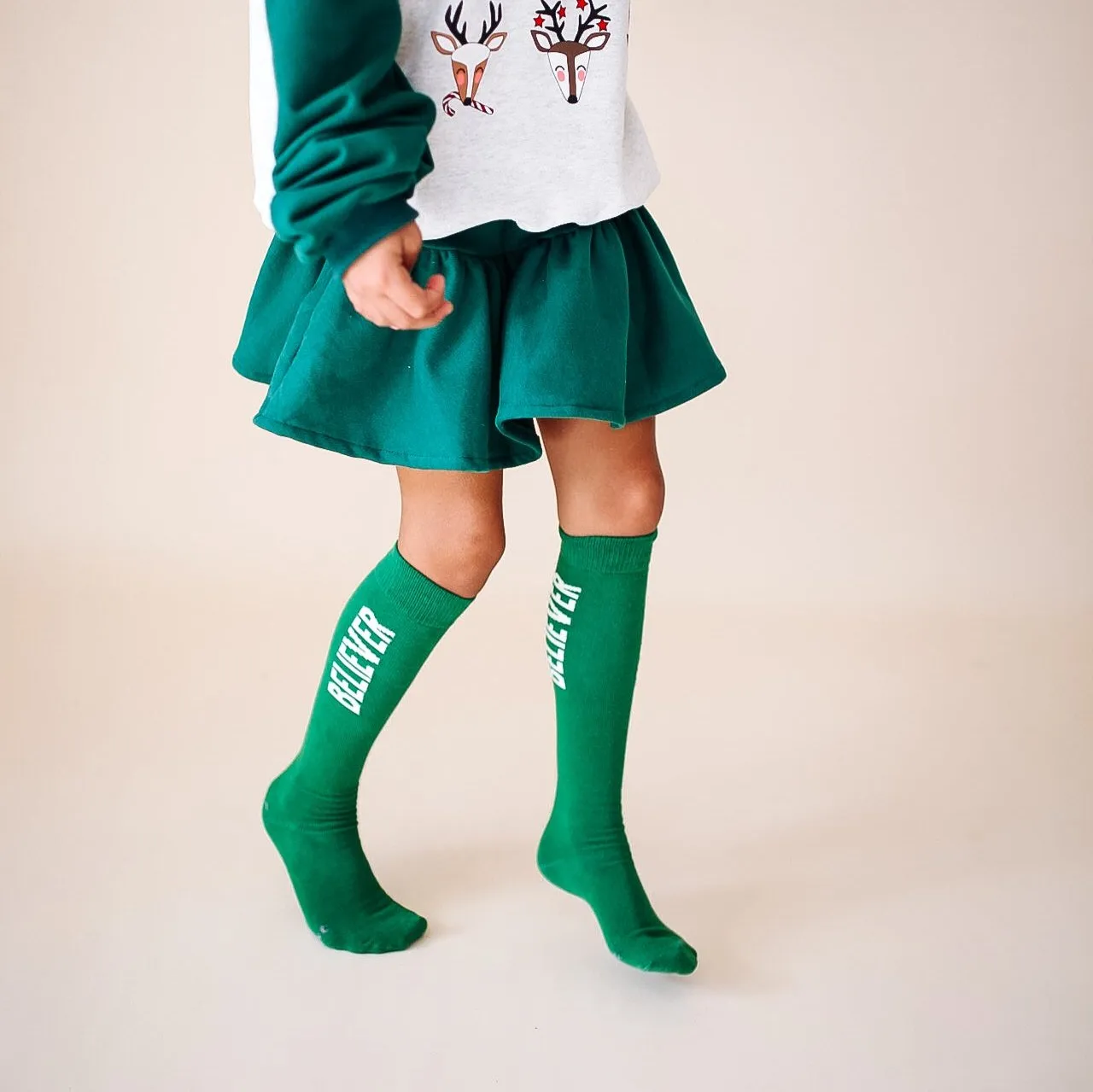 BELIEVER | knee high socks