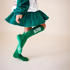 BELIEVER | knee high socks