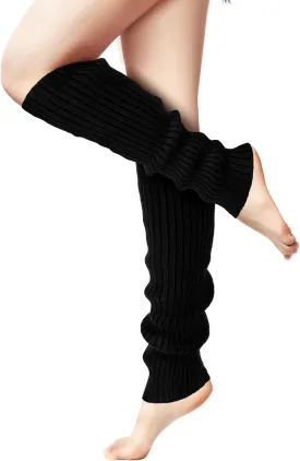 Clothirily Leg Warmers, Fashion Knit Neon Leg Warmers for Women 80s Sports Party Yoga Accessories