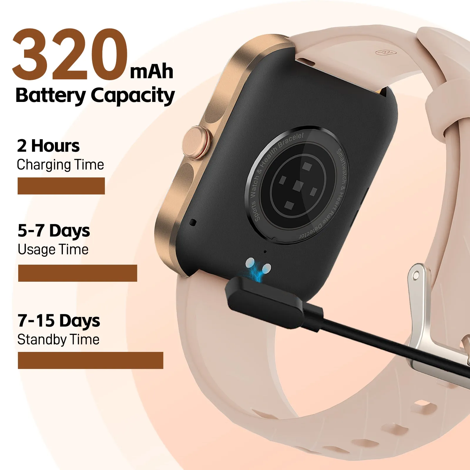 EIGIIS Smart Watches for Men Women 1.91”Fitness Tracker with Heart Rate Sleep Monitor Full Touch Screen Smartwatch Compatible with iPhone Android Phones