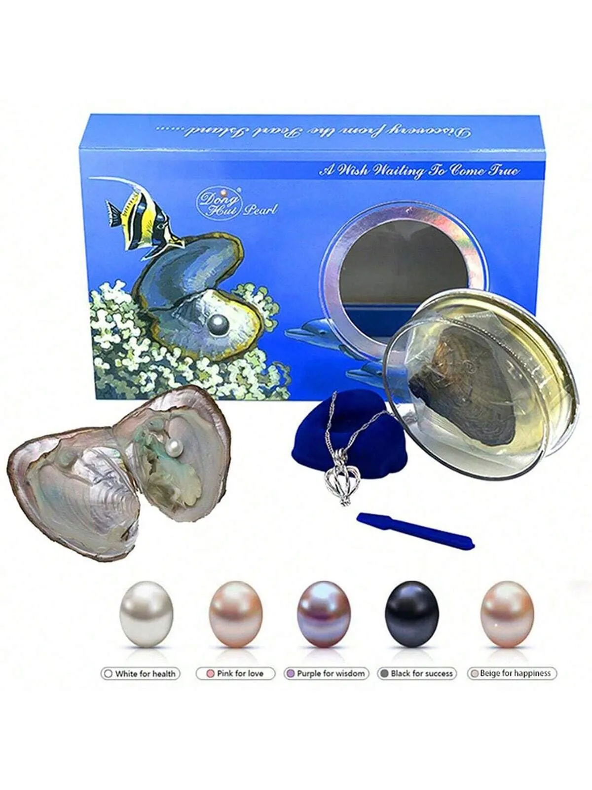 Faux pearls necklace|Mysterious Oyster Faux Pearl Gift Set Faux Pearl Necklace Kit
