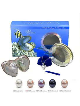 Faux pearls necklace|Mysterious Oyster Faux Pearl Gift Set Faux Pearl Necklace Kit