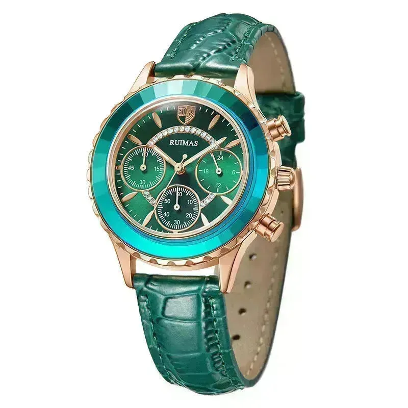 Leather Waterproof quartz watch