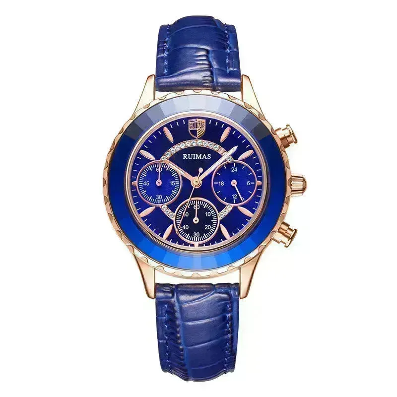Leather Waterproof quartz watch