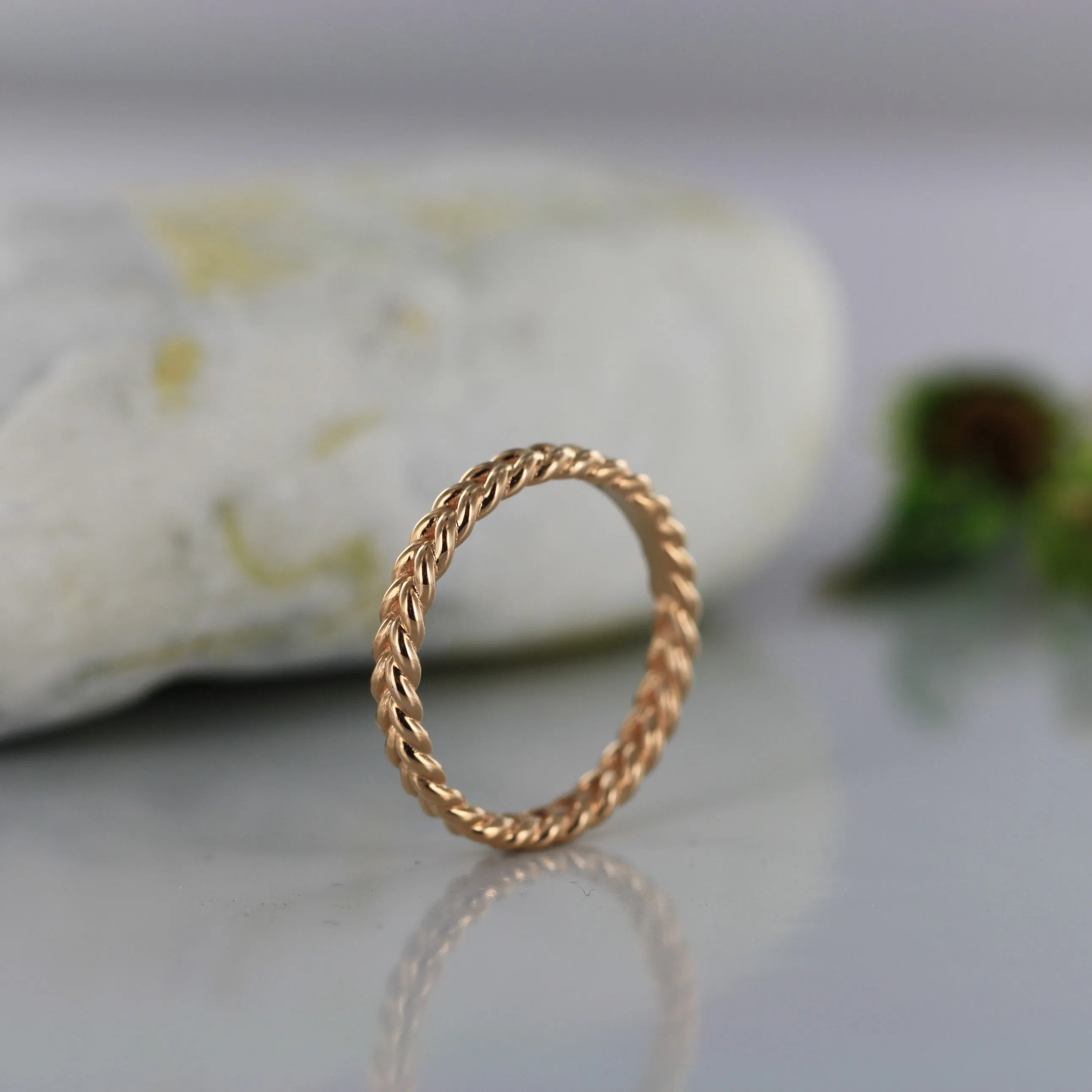 Love Rope 14K Gold Braided Wedding Ring