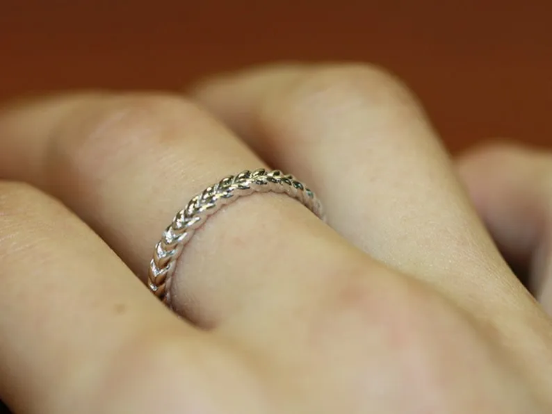 Love Rope 14K Gold Braided Wedding Ring