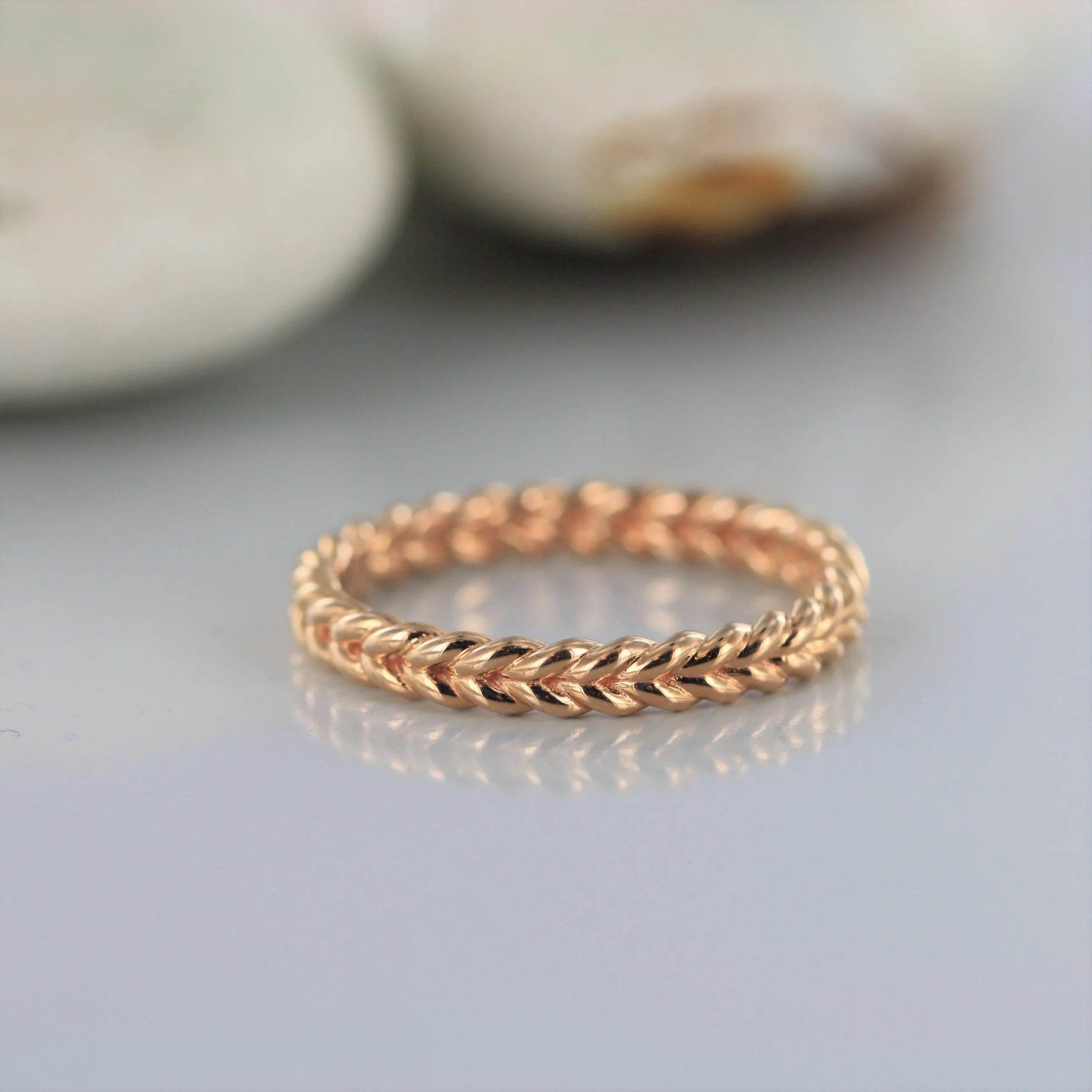 Love Rope 14K Gold Braided Wedding Ring