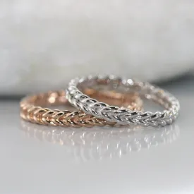 Love Rope 14K Gold Braided Wedding Ring