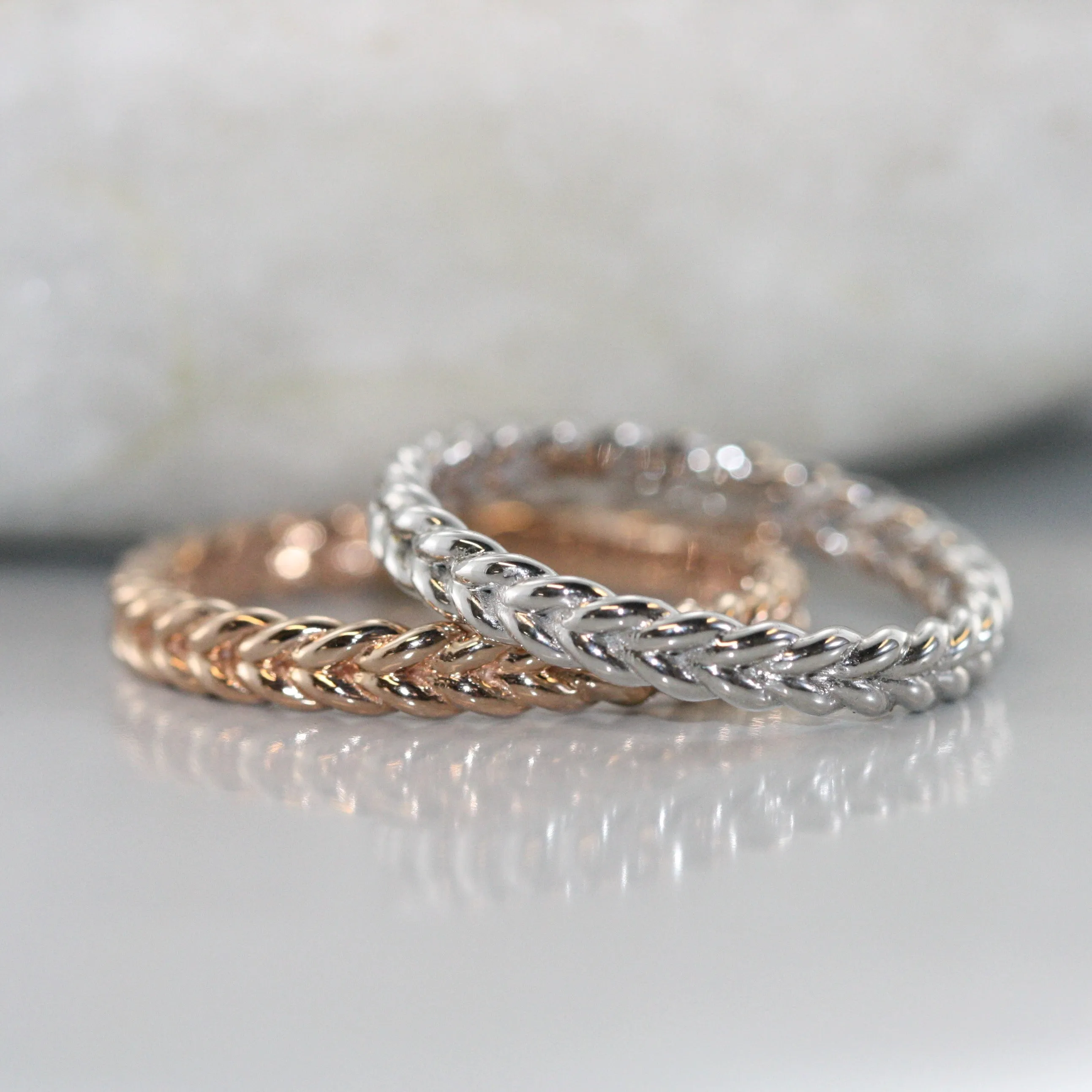 Love Rope 14K Gold Braided Wedding Ring