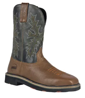 Men's Hoss Landon Tan, EH, SR, Pull On Western Steel Toe Boot