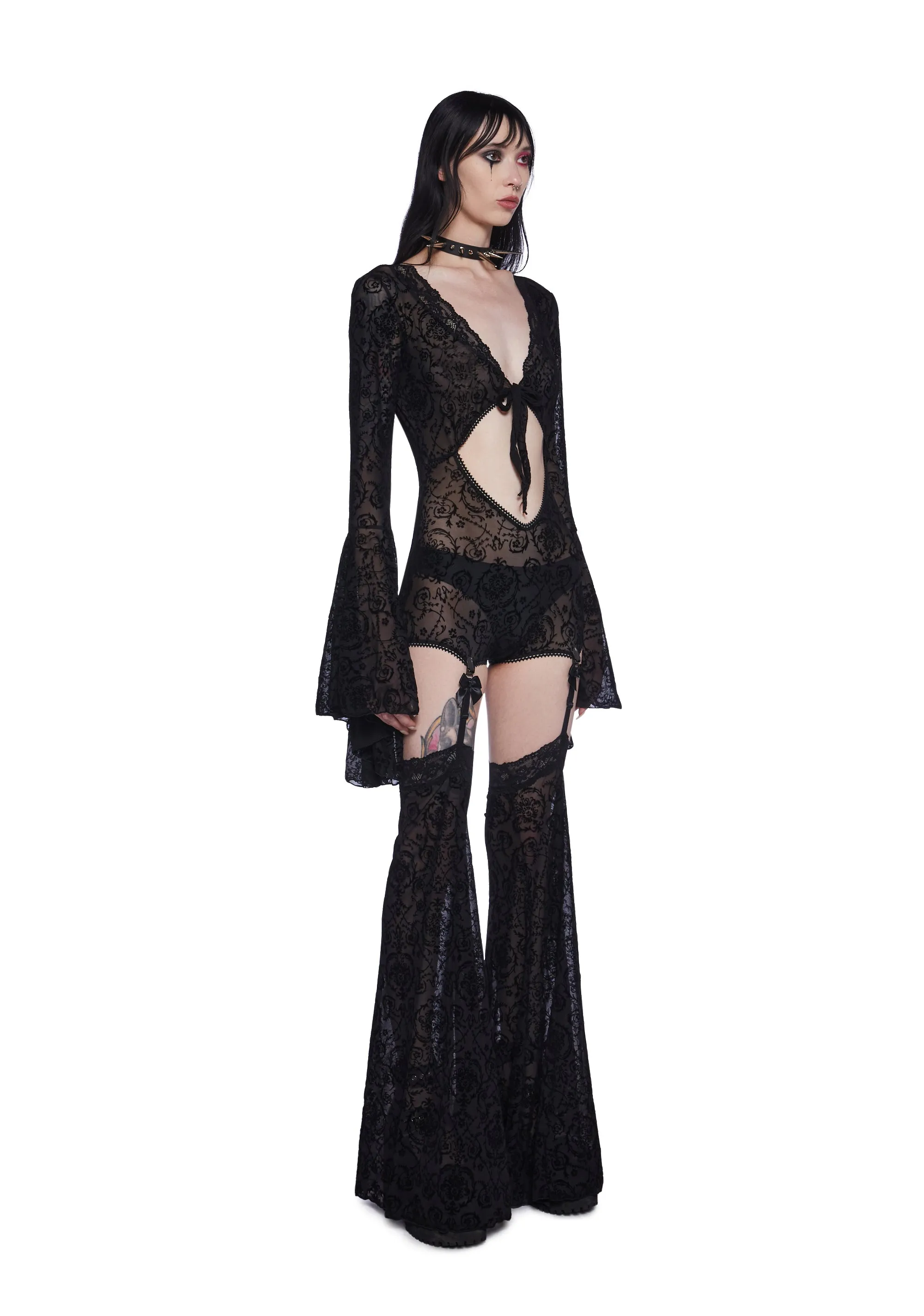 Mesmerizing Spectacle Mesh Bodysuit