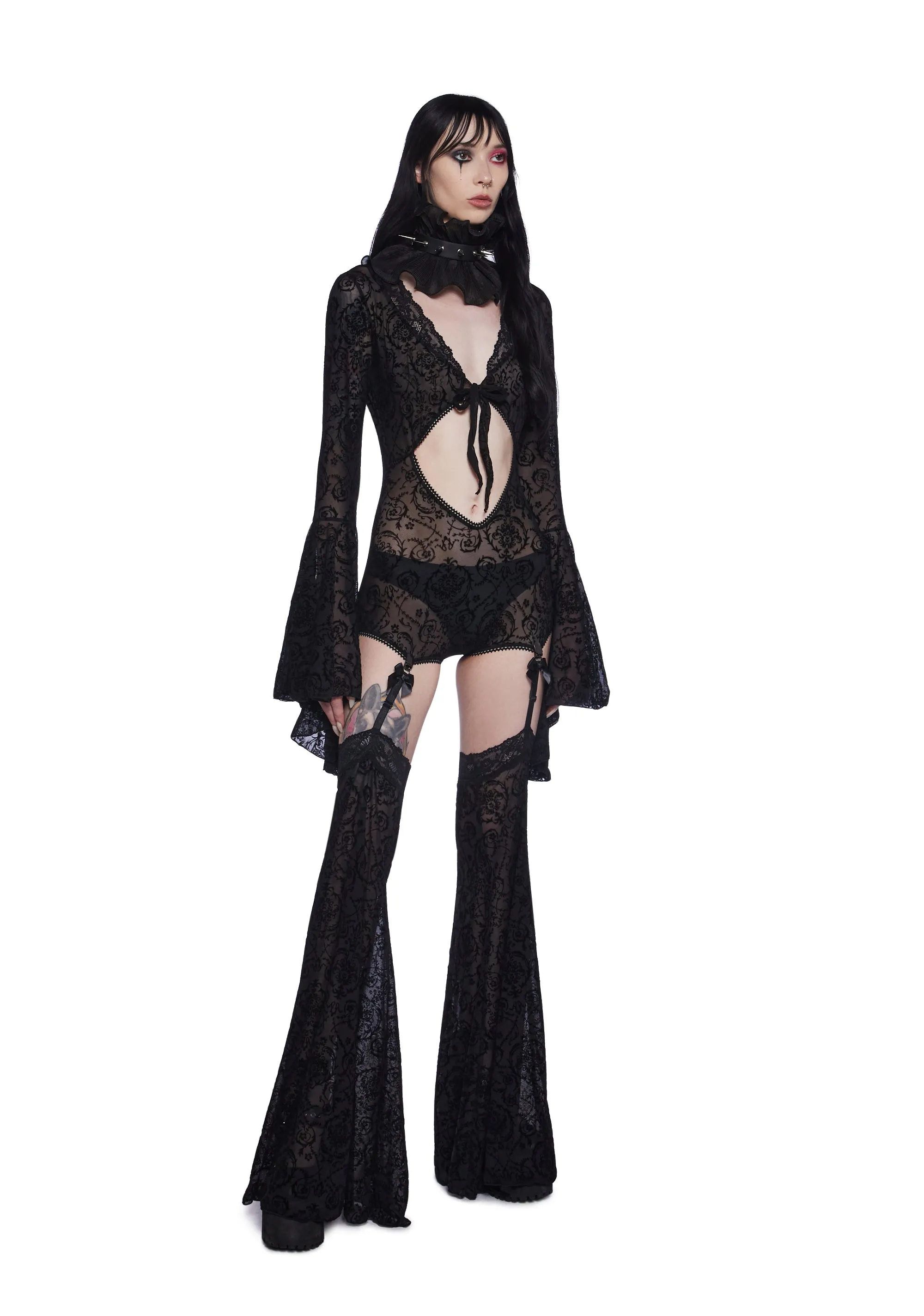 Mesmerizing Spectacle Mesh Bodysuit
