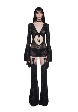 Mesmerizing Spectacle Mesh Bodysuit