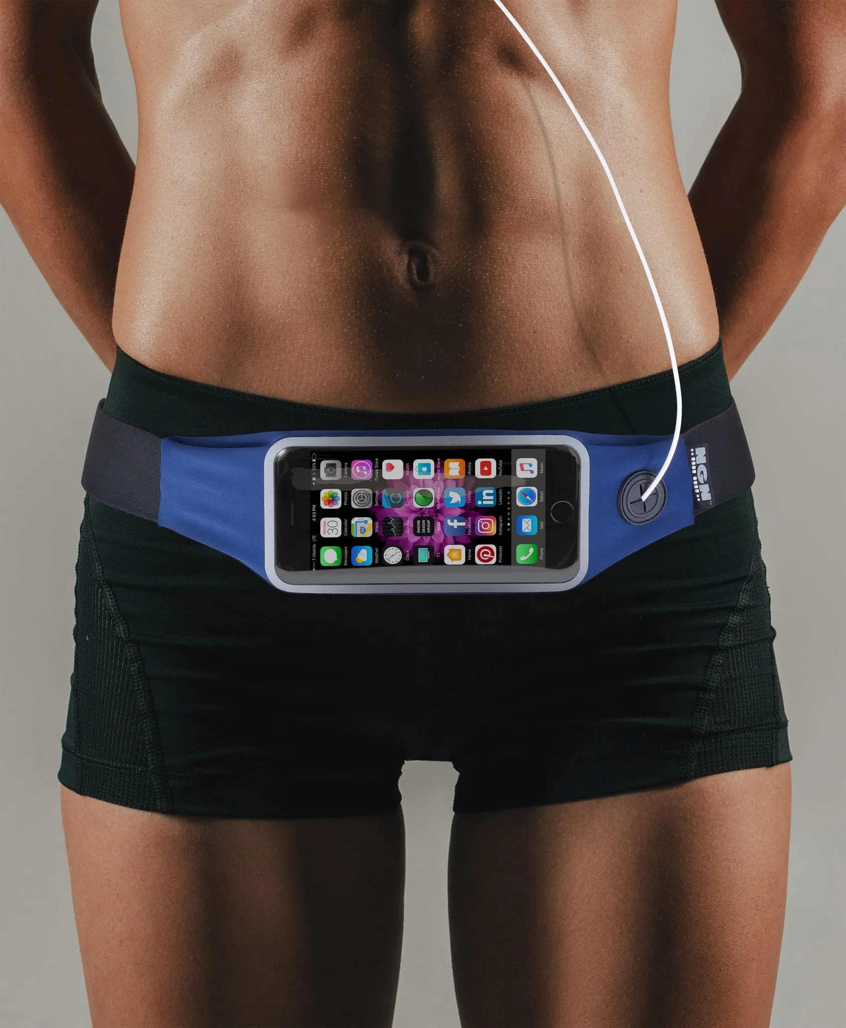 Mo-Fit® Waist Pack / Running Belt for iPhone, Android and most Smartphones | Black