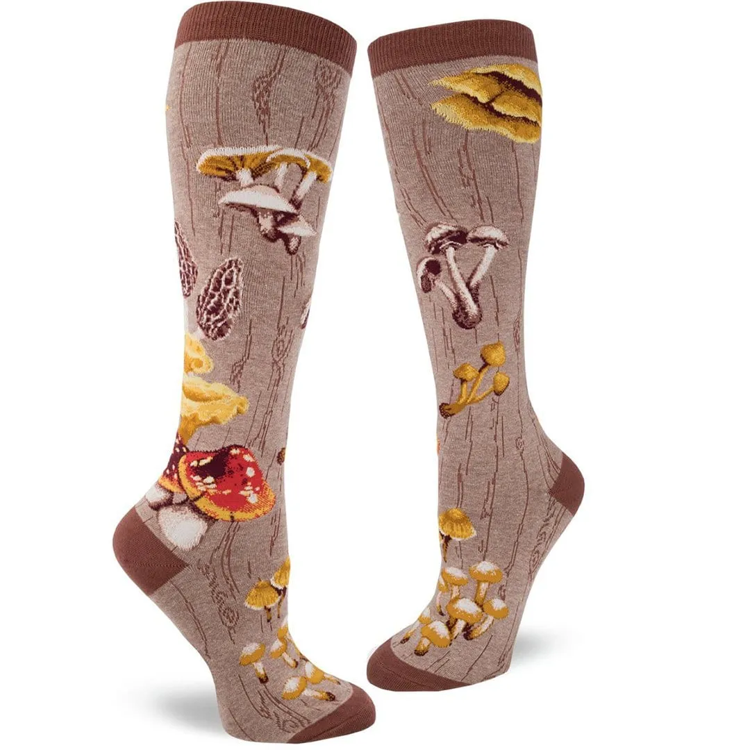 Mushroom Women's Knee High Sock