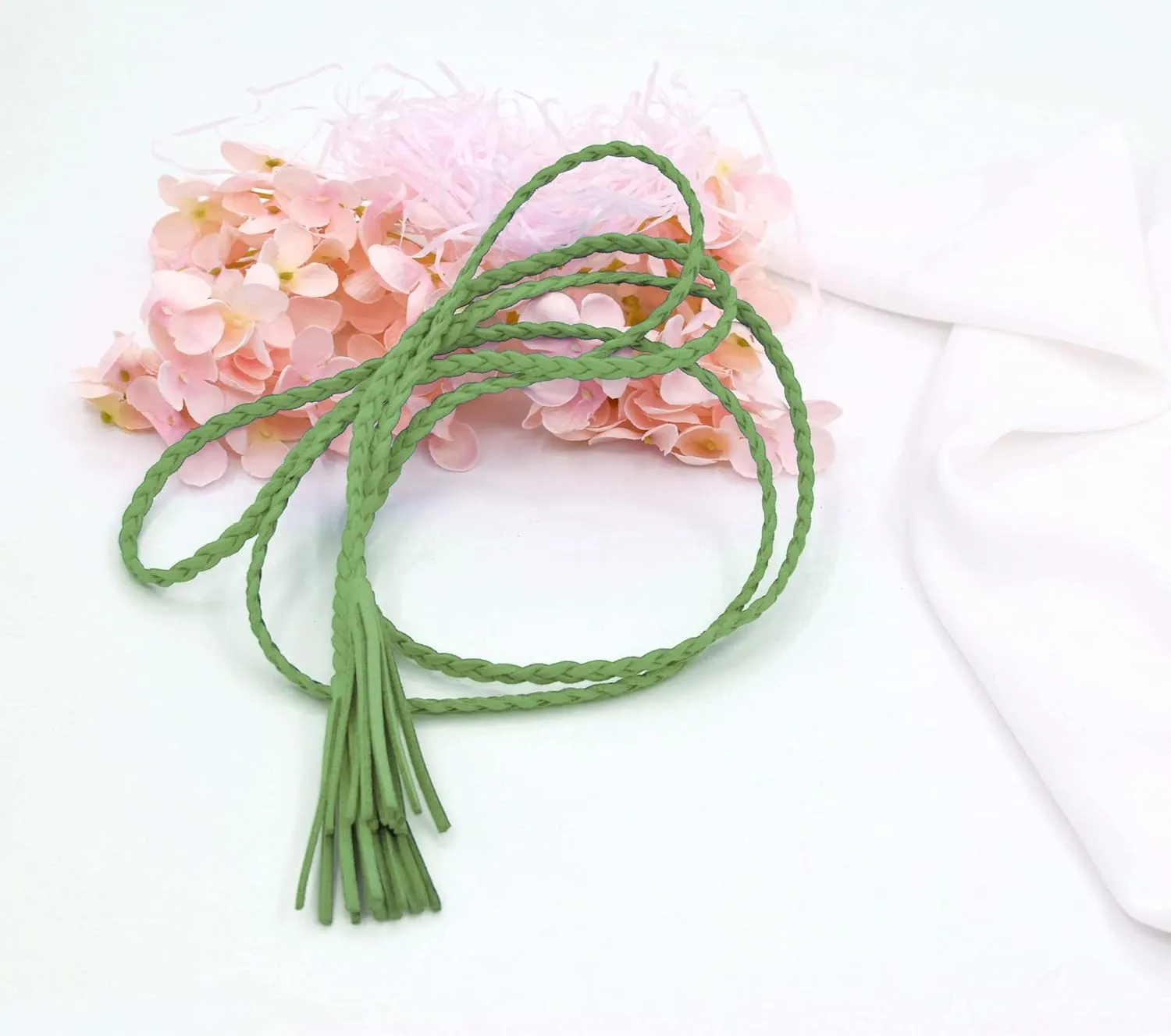 Nanxson Women's Waist Belt Woven Tassels Chain Belt Skinny Belt for Skirt Dress PDW0042