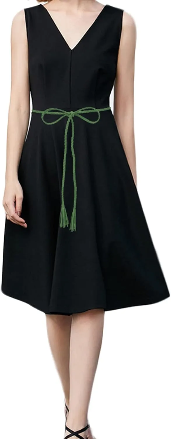 Nanxson Women's Waist Belt Woven Tassels Chain Belt Skinny Belt for Skirt Dress PDW0042