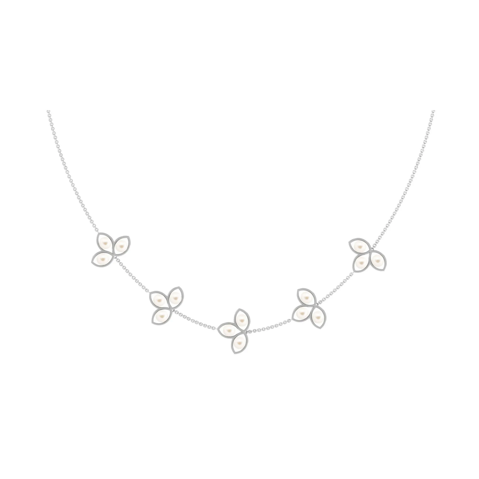 Nature Inspired Freshwater Pearl Chain Necklace