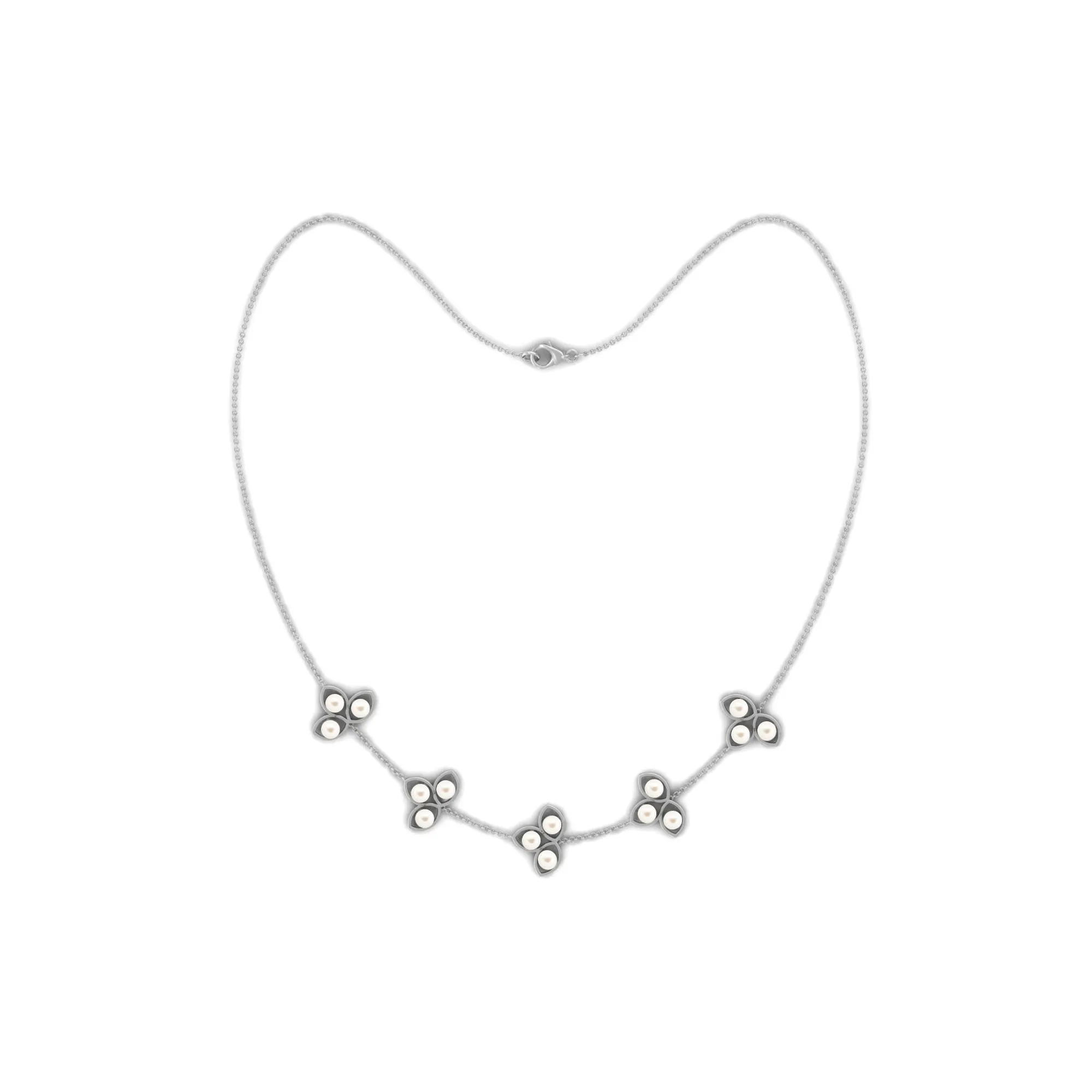 Nature Inspired Freshwater Pearl Chain Necklace