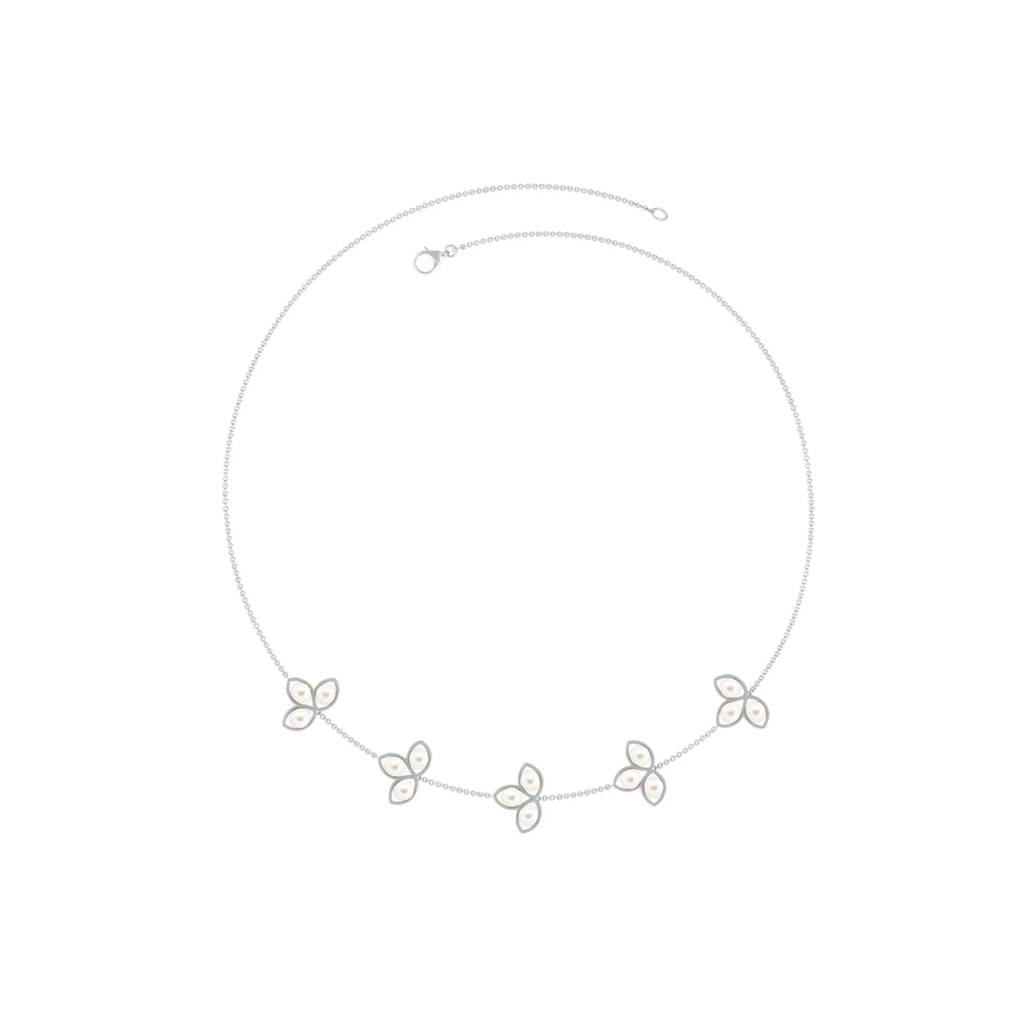 Nature Inspired Freshwater Pearl Chain Necklace