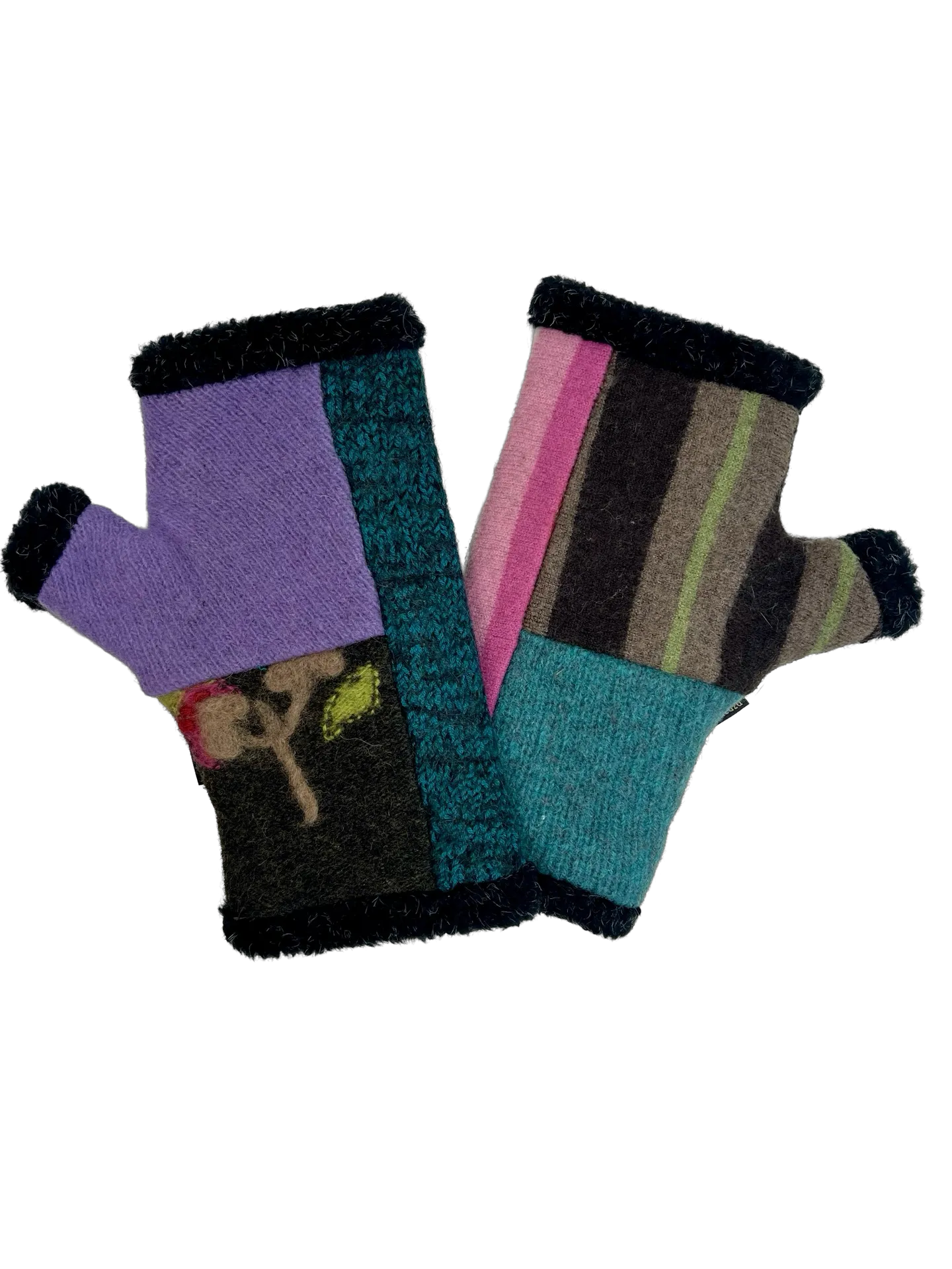 One of a Kind Arctic Fingerless Gloves 326