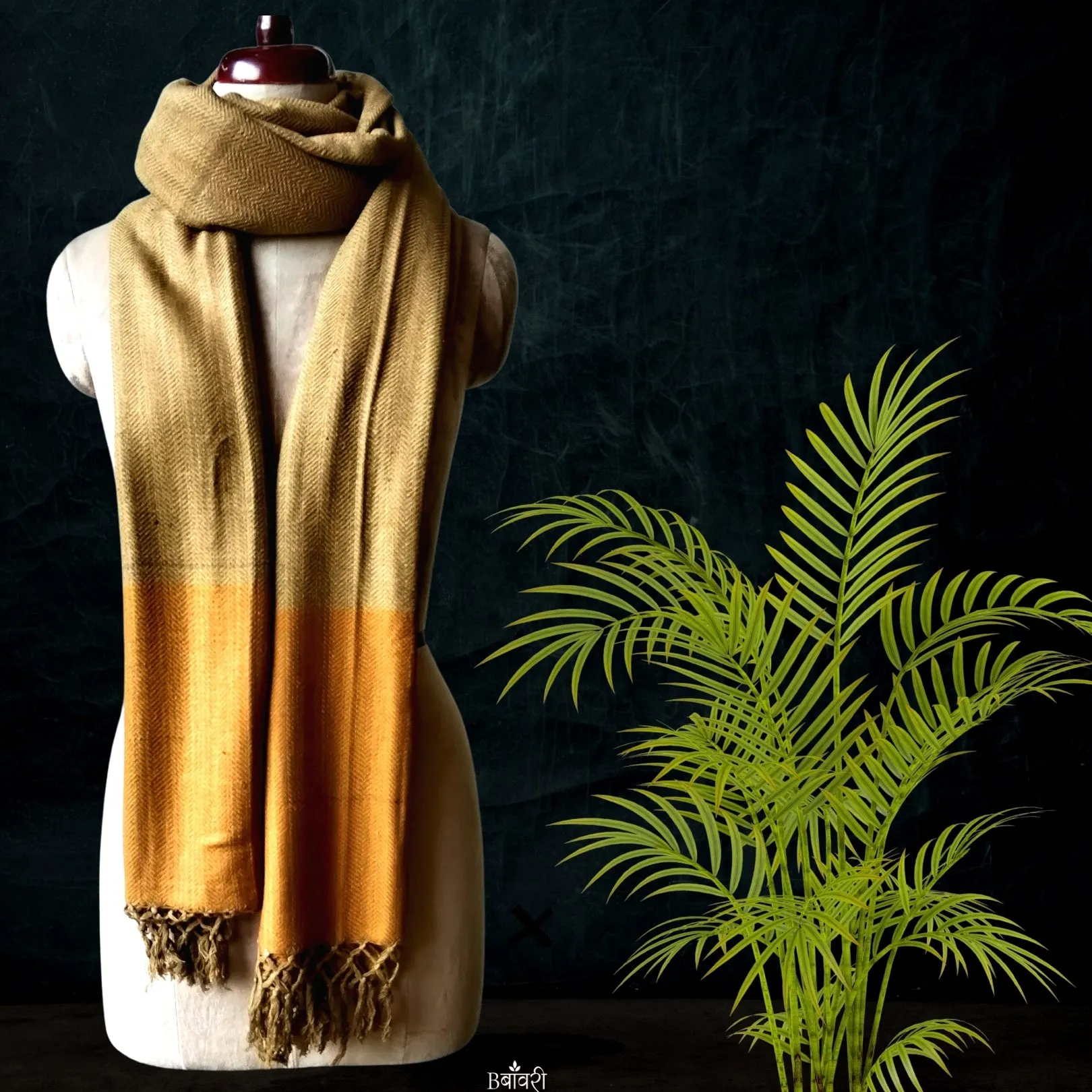 Pure Eri - Tussar Silk Handwoven Shawl/Stole