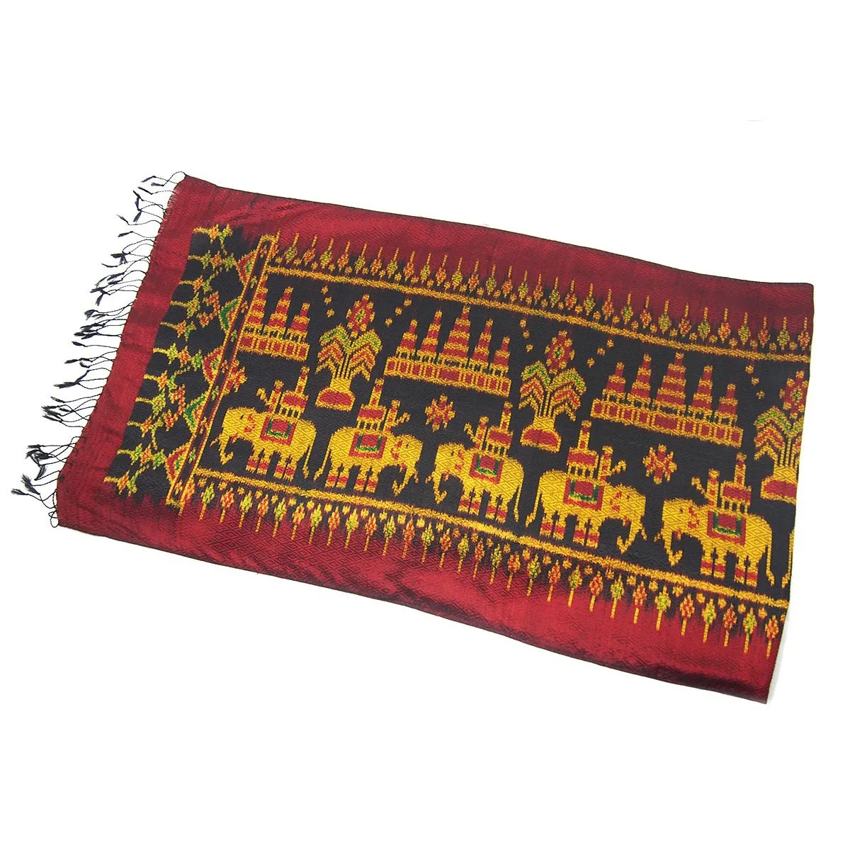 Silk Elephant Heritage Shawl