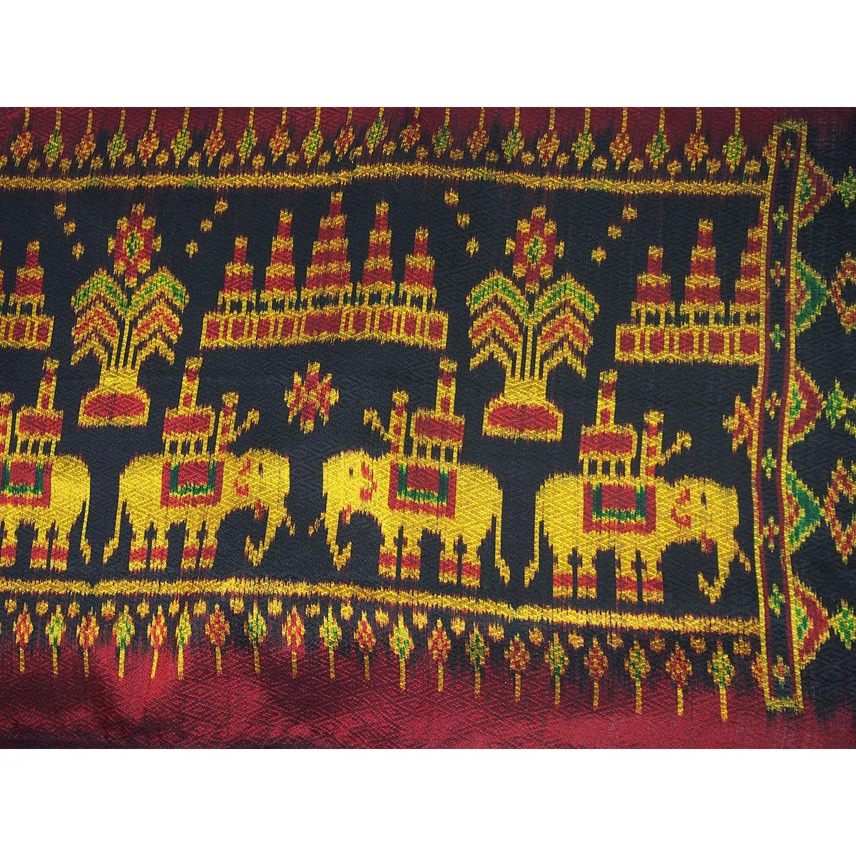 Silk Elephant Heritage Shawl