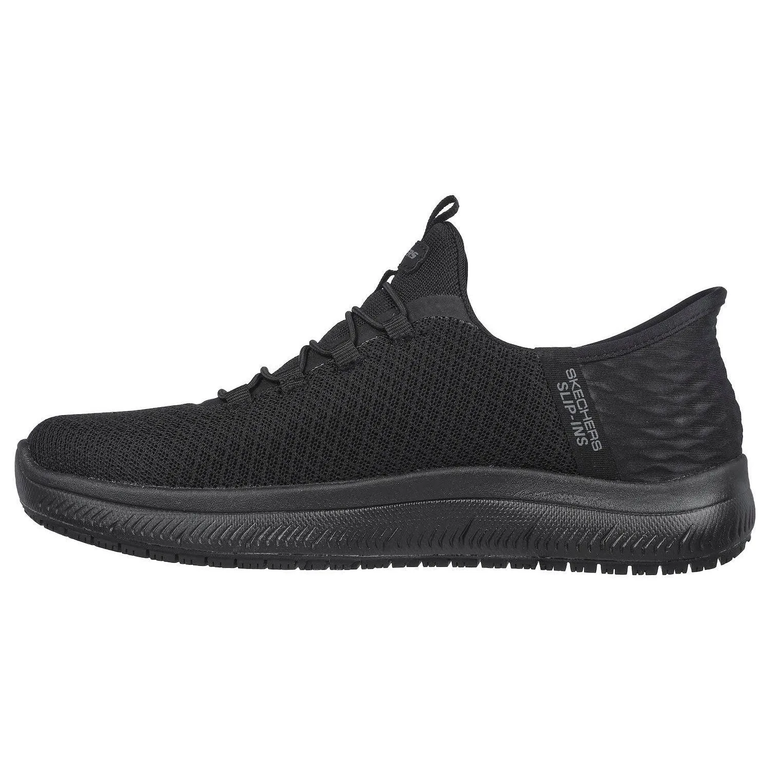 Skechers 108144EC Summits Sr-Enslee Hands Free Ladies Black Textile Slip On Shoes