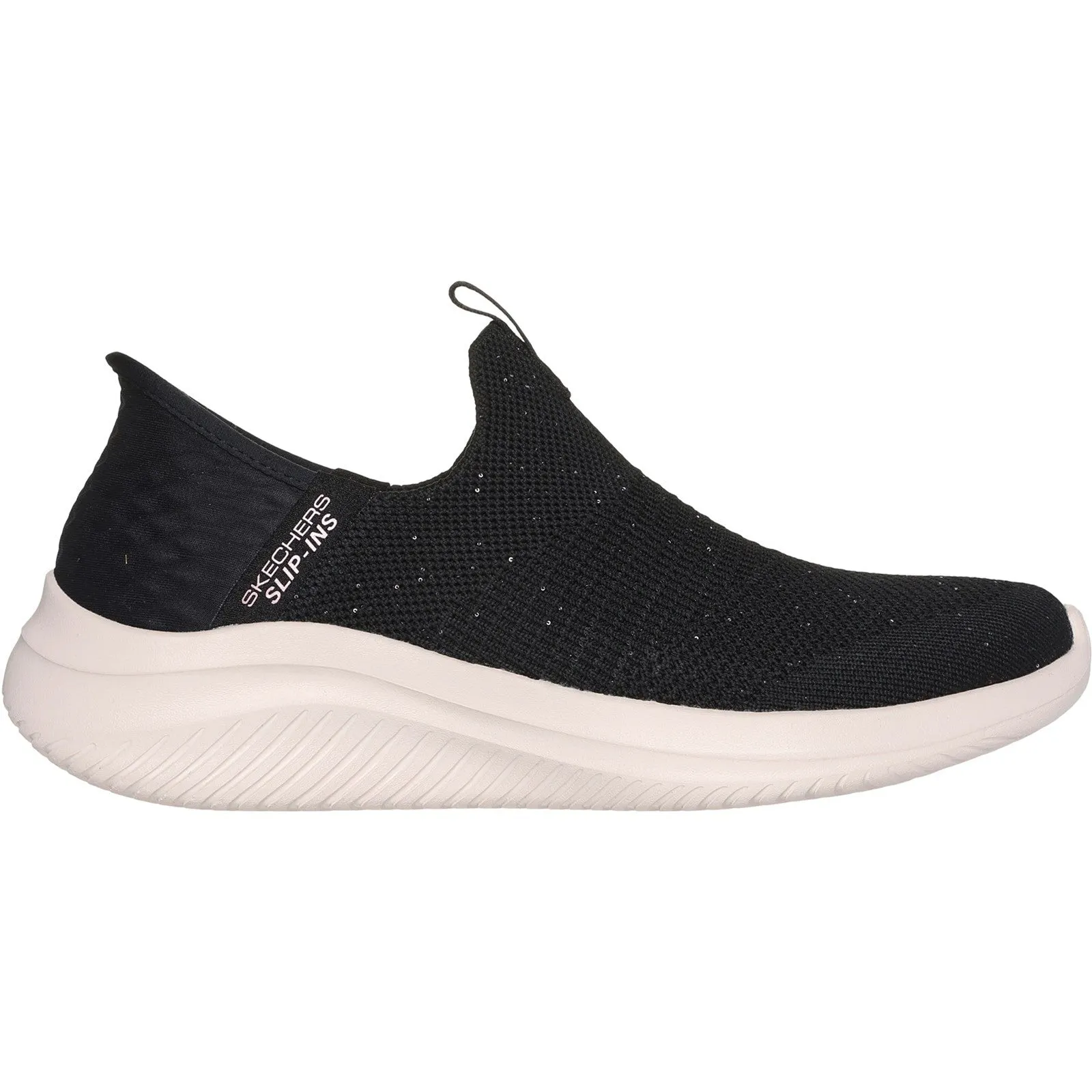 Skechers Womens Ultra Flex 3.0 149594-BKRG Black/Rose Gold Slip On Shoe