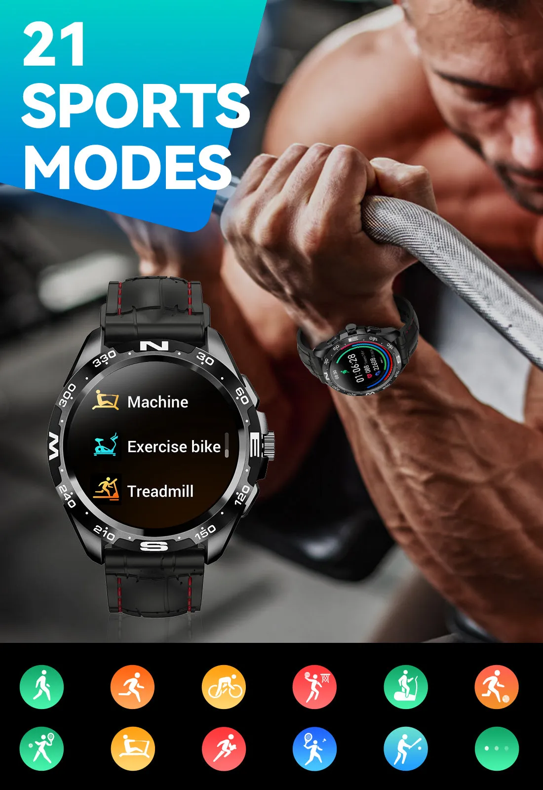 Smart Watch for Men Speaker Built-in Fitness Tracker with Bluetooth Dial Answer Calls Sleep Monitor Pedometer Activity Tracker IP67 Waterproof Smartwatch Compatible with iPhone Android iOS