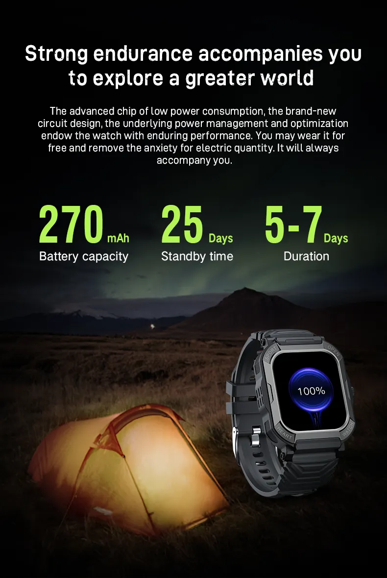 Smartex Rugged Waterproof Smart Watch