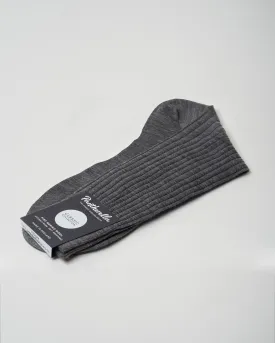 Sock | Laburnum | Mid Grey | Merino Wool