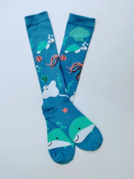Underwater Knee High Socks