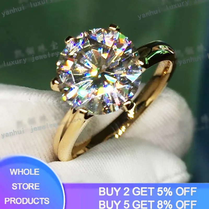 Yellow Gold Cubic Zirconia Wedding Band